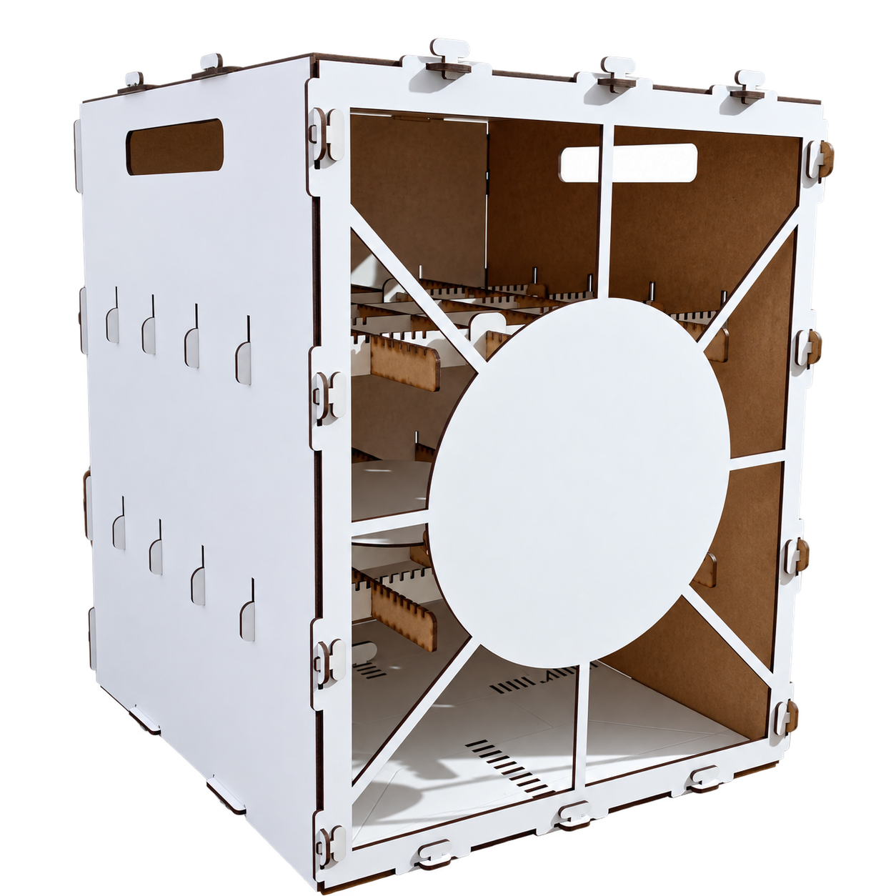 Caja porta tortas de 3 niveles – 50 × 50 × 60 cm